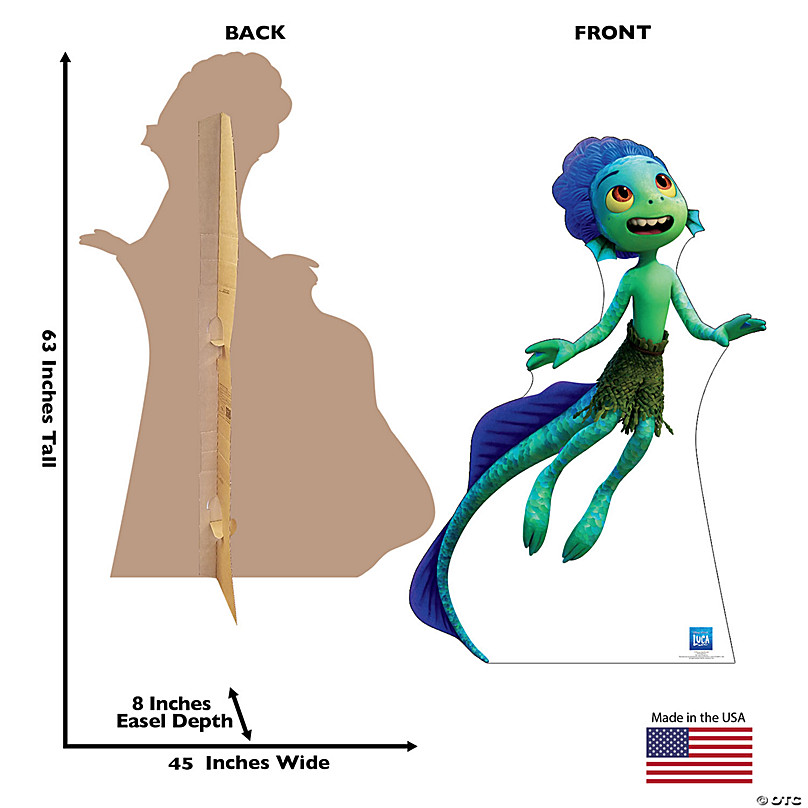 66 Disney Pixar's Luca Sea Monster Life-Size Cardboard Cutout