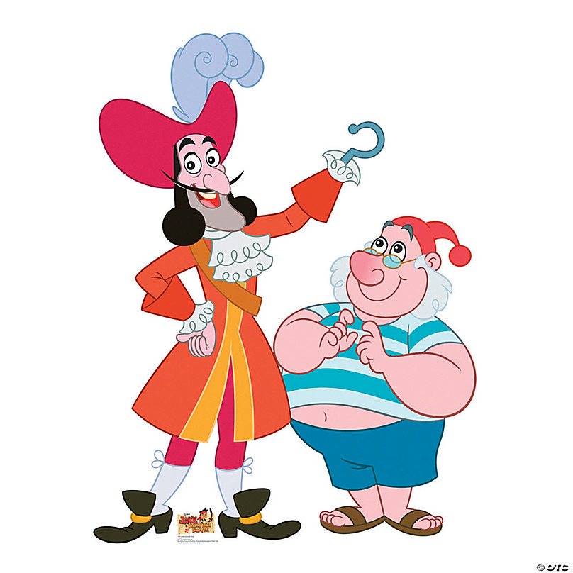 66 Disney's Peter Pan Captain Hook & Mr. Smee Life-Size Cardboard Cutout  Stand-Up