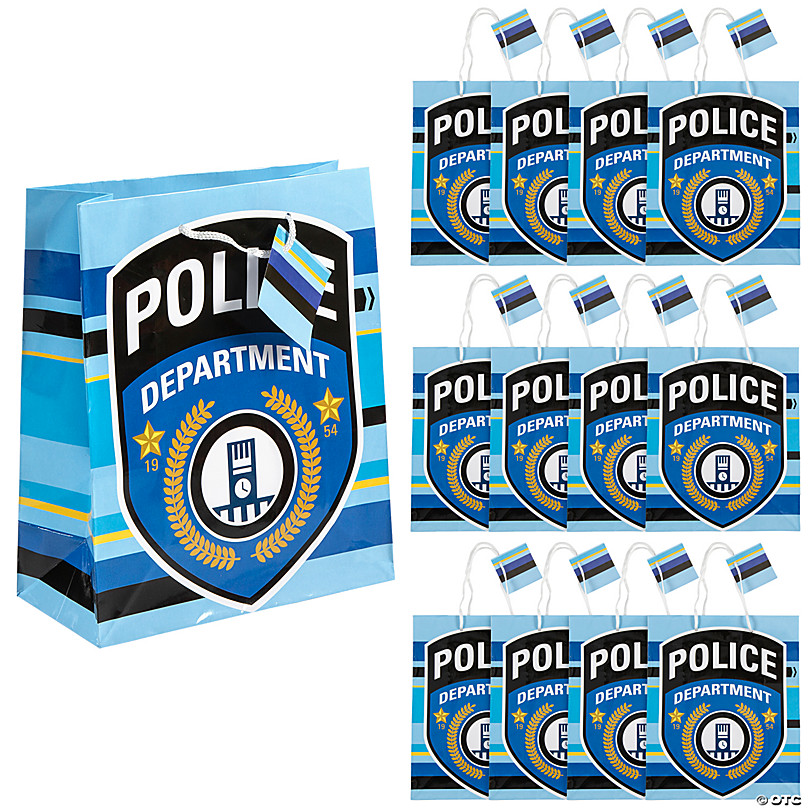 LEGO City Minifig Police Construction Wrapping Paper 28in X 40in Gift Tags  for sale online