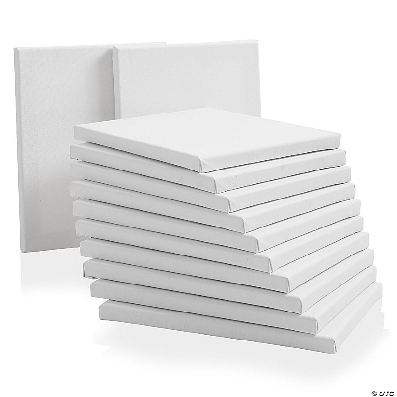 Paint Canvases For Painting, Pack Of 2, 12 X 16 Inches, Acid Free Canvases  For Painting, Art Supplies For Adults And Teens, White Blank Flat Canvas B