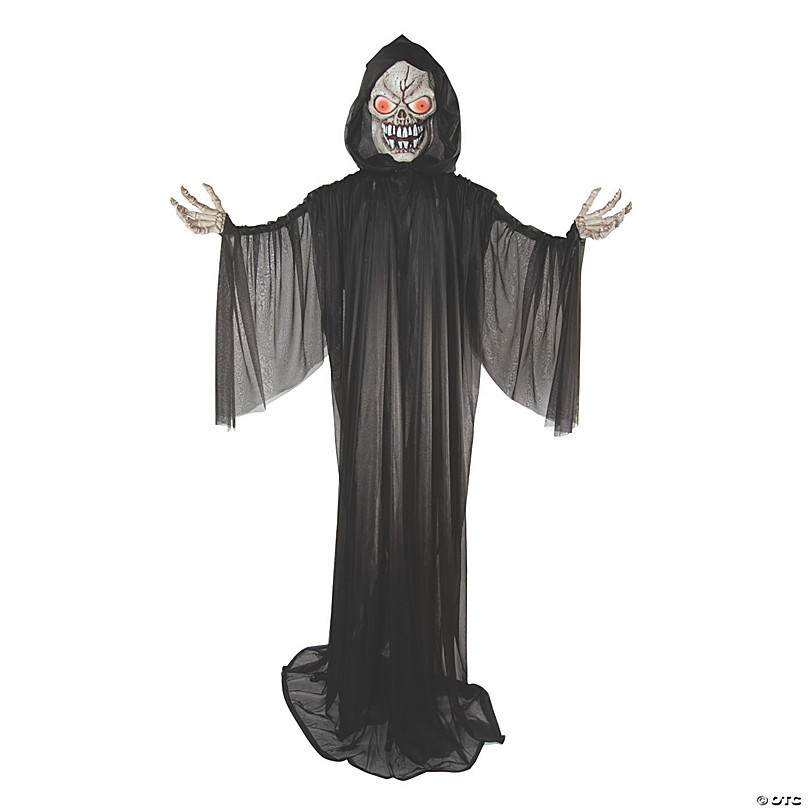 7' Standing Animated Reaper Halloween Decoration - Discontinued