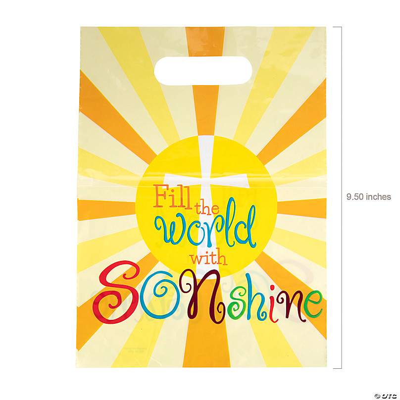 7 x 9 1/2 Bulk 50 Pc. Fill the World with Sonshine Goody Bags