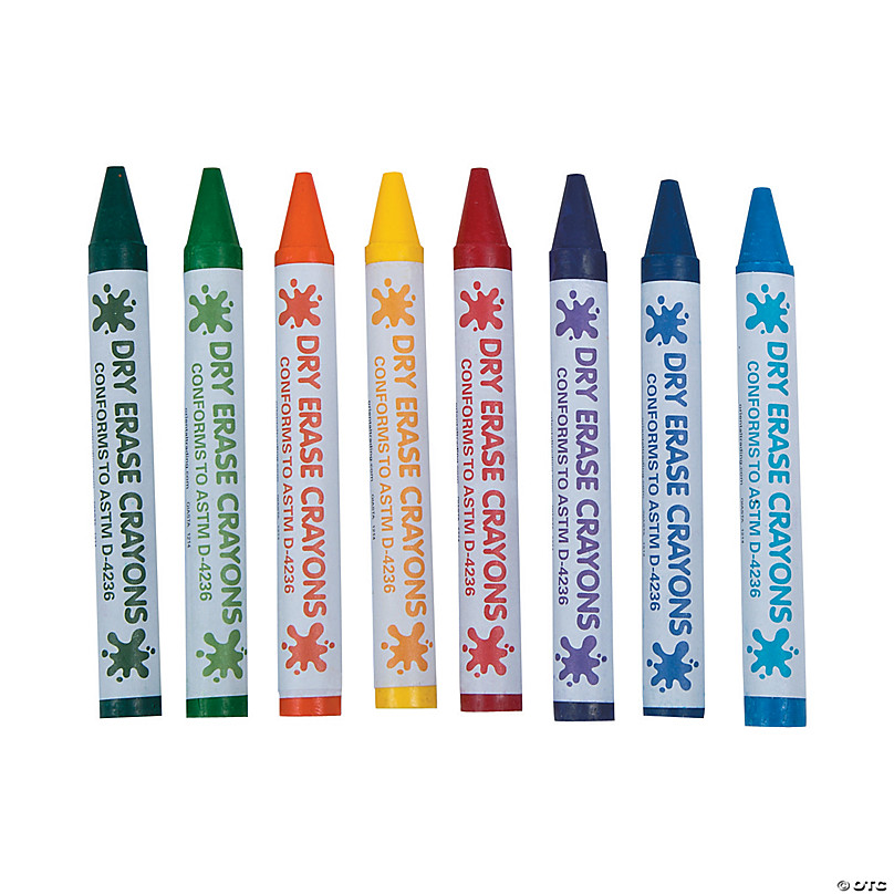 8Color Dry Erase Crayon Classpack 200 Pc.