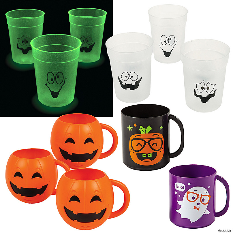 Halloween Cups Frankenstein Halloween Disposable Coffee Cups With Lids,  Halloween Party Supplies Kids Halloween Party to Go Cups 