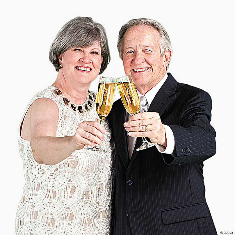 Raise a Glass With New 50th Champagne Flutes 