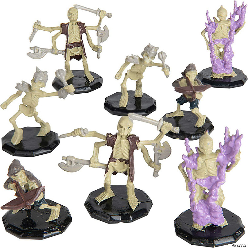 28 Painted Fantasy Mini Figures- All Unique Designs- 1 Hex-sized  Compatible with Dnd, D&D Dungeons and Dragons, Pathfinder, and RPG Tabletop  Games