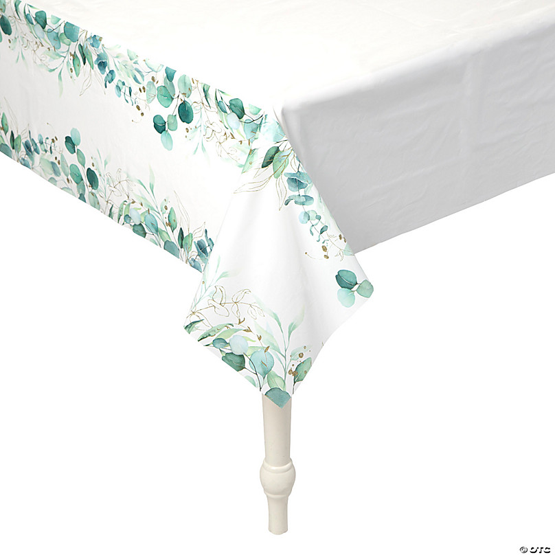 Way to Celebrate 50x108 White Disposable Table Cloth - Each