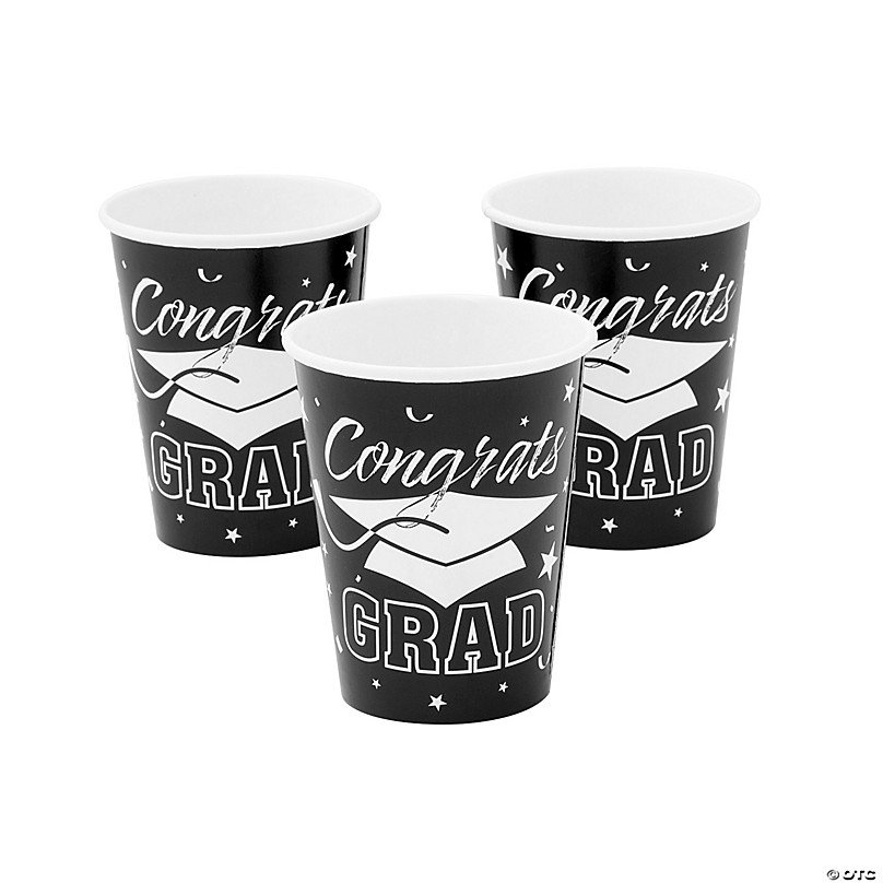 Skull & Crossbones Plastic Cups, 16 oz. 25ct - Cool Kat Party!