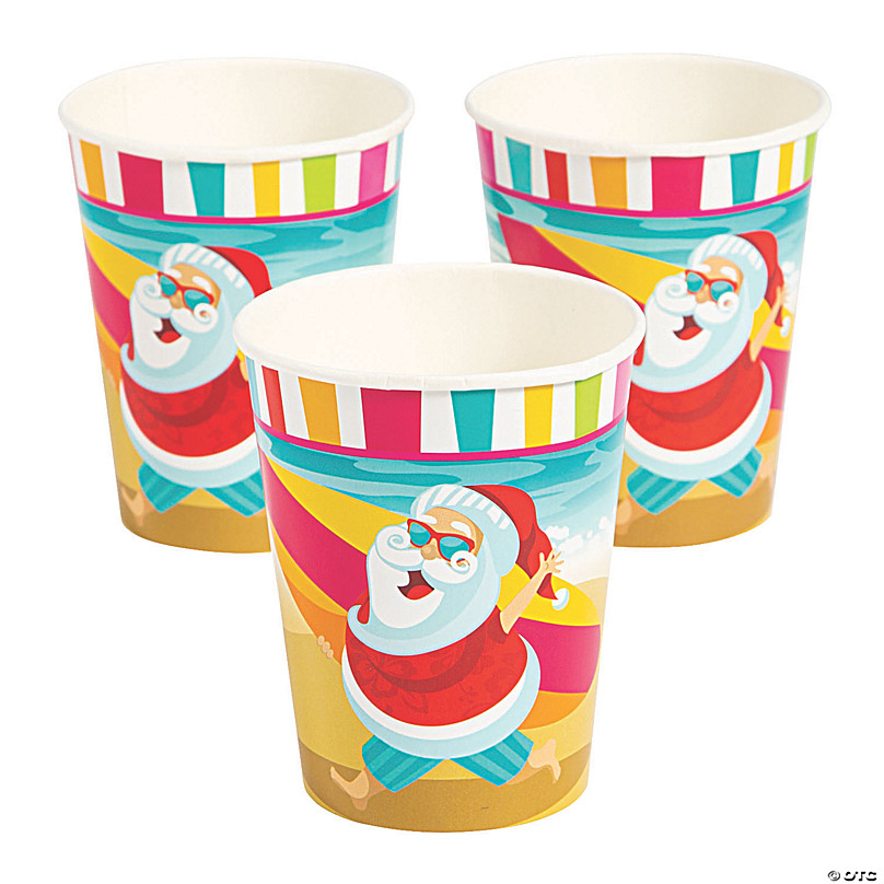 https://s7.orientaltrading.com/is/image/OrientalTrading/FXBanner_808/9-oz--luau-santa-beach-and-surfboard-disposable-paper-cups-8-ct-~13910014.jpg