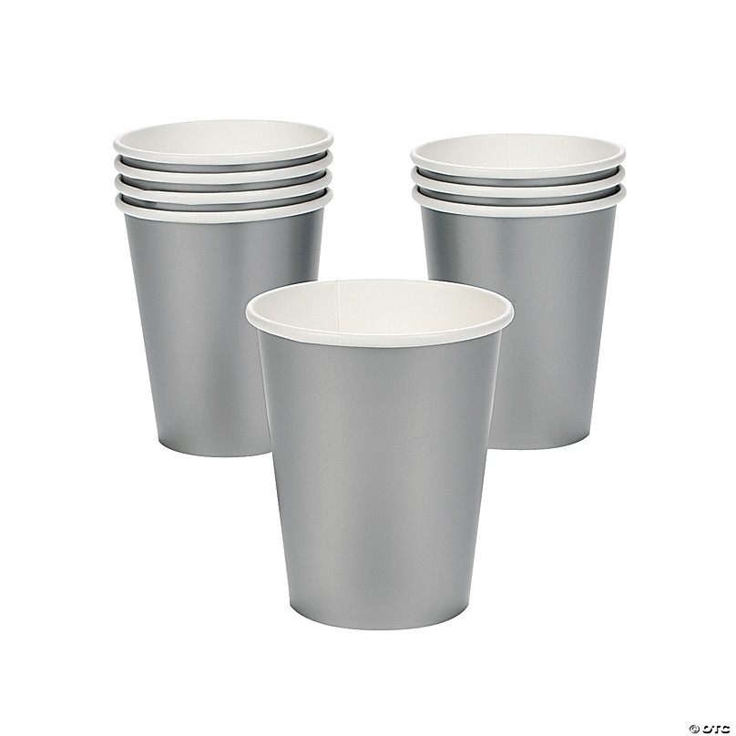 24 Pack Metallic Gold Paper Cups, Disposable Party Cup Tableware All  Purpose 9Oz