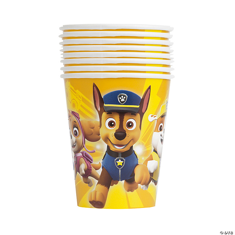 9 oz. Paw Patrol Chase Skye Rubble Disposable Paper Cups 8