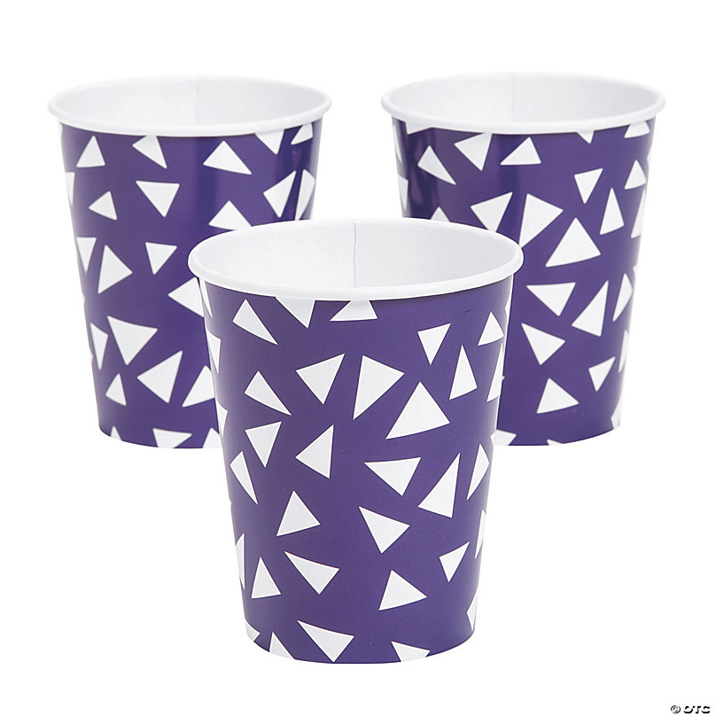 Deep Purple Paper Cups 8ct - The Ultimate Party and Rental Store