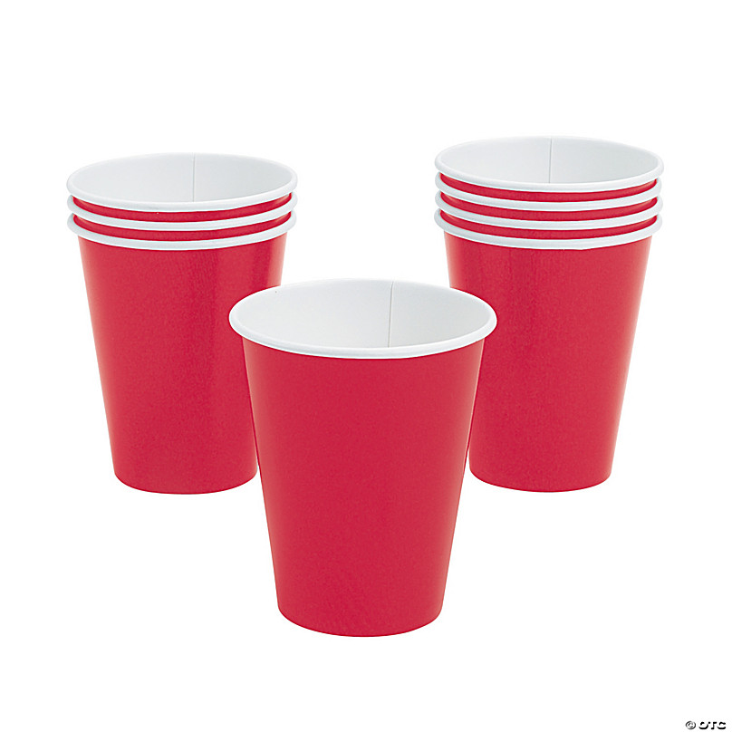 Red Paper Cups 20ct 9oz