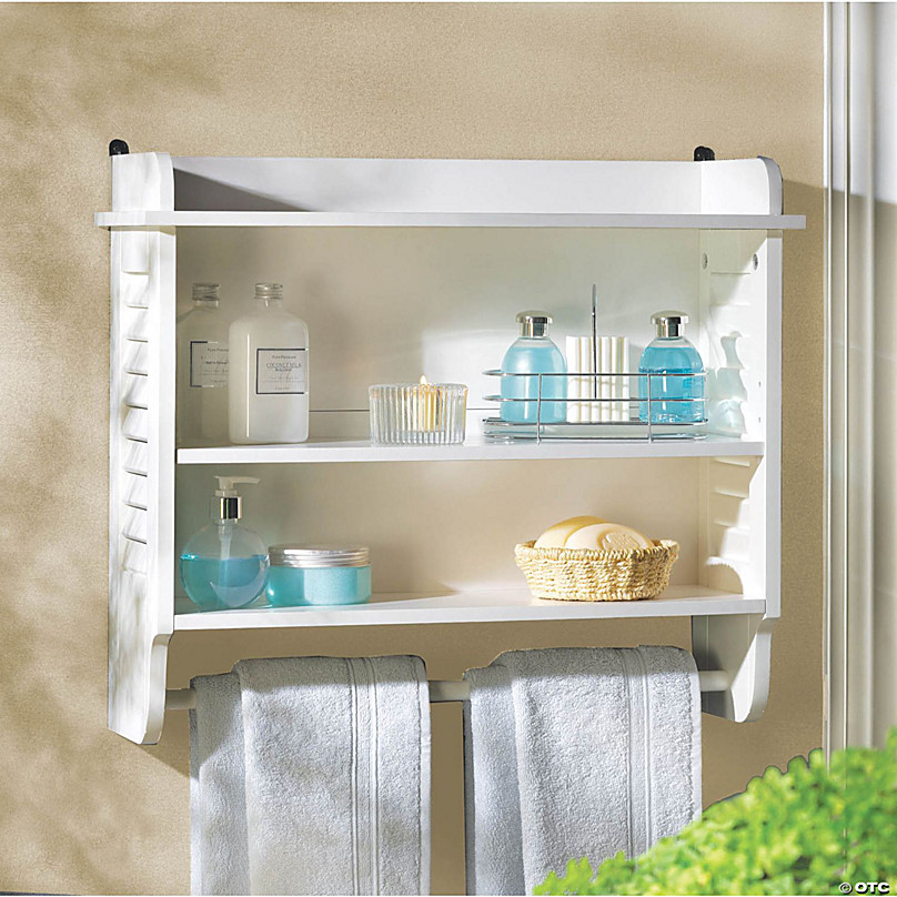 Accent Plus Nantucket Bathroom Wall Shelf