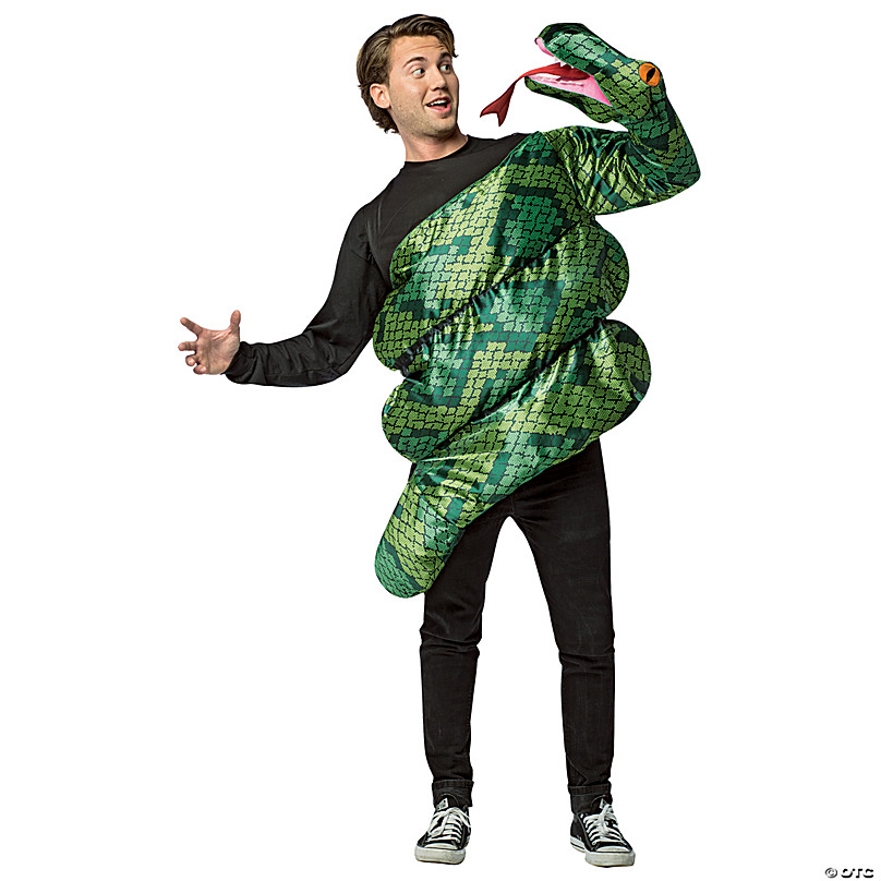 Adulte Homme Nouveauté Anaconda Serpent Serpent Drôle Stag Night costume robe fantaisie 
