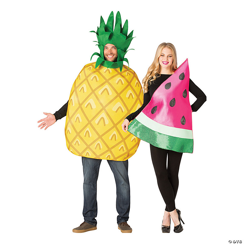 Adult Pineapple and Watermelon Couple Costumes | Oriental Trading
