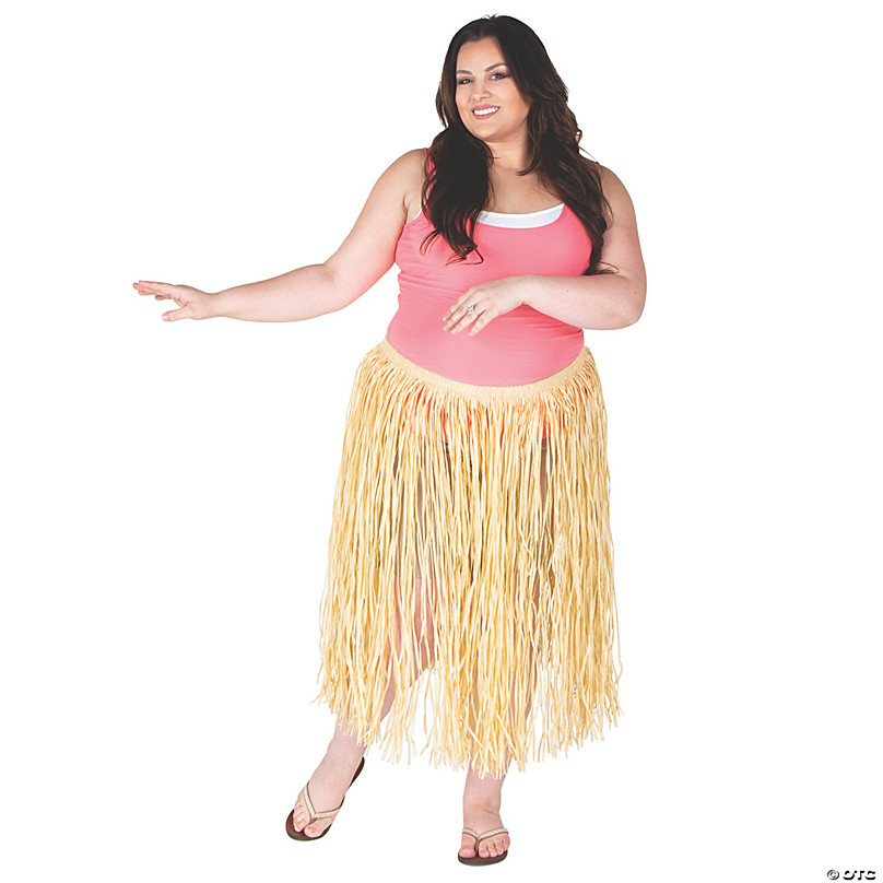 Adult's Hula Skirts with Flowers - 6 Pc.