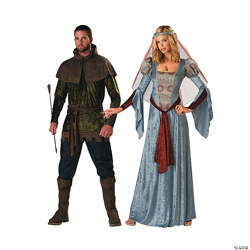 Adult's Robin Hood & Maid Marian Couples Costumes