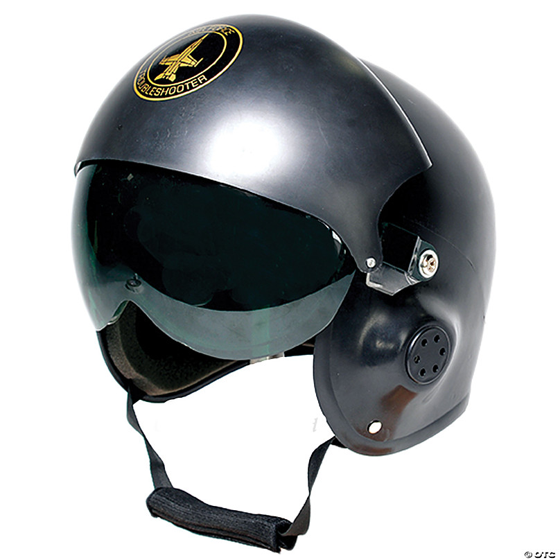 Adult's Black Pilot Helmet Oriental Trading
