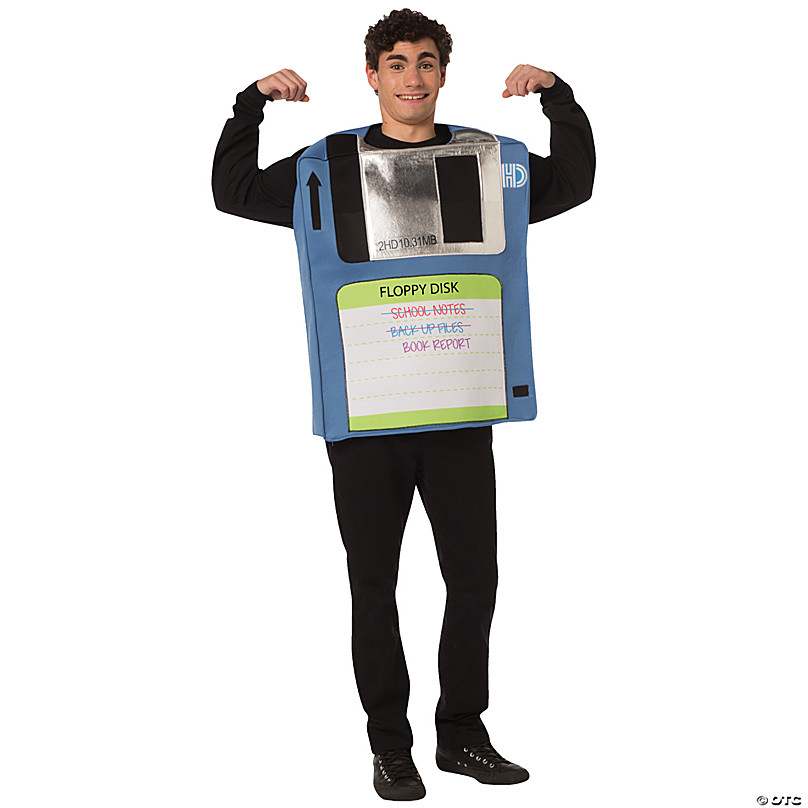 Adults Floppy Disk Costume | Oriental Trading