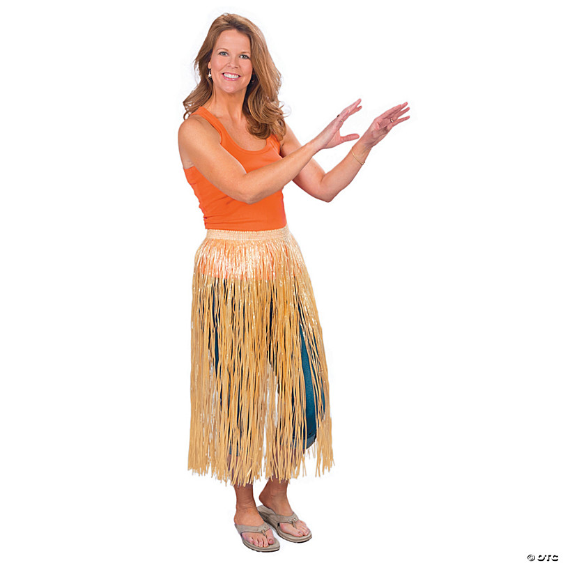 Woman, Lei, grass skirt, native, coconut bra, People, Hawaiian