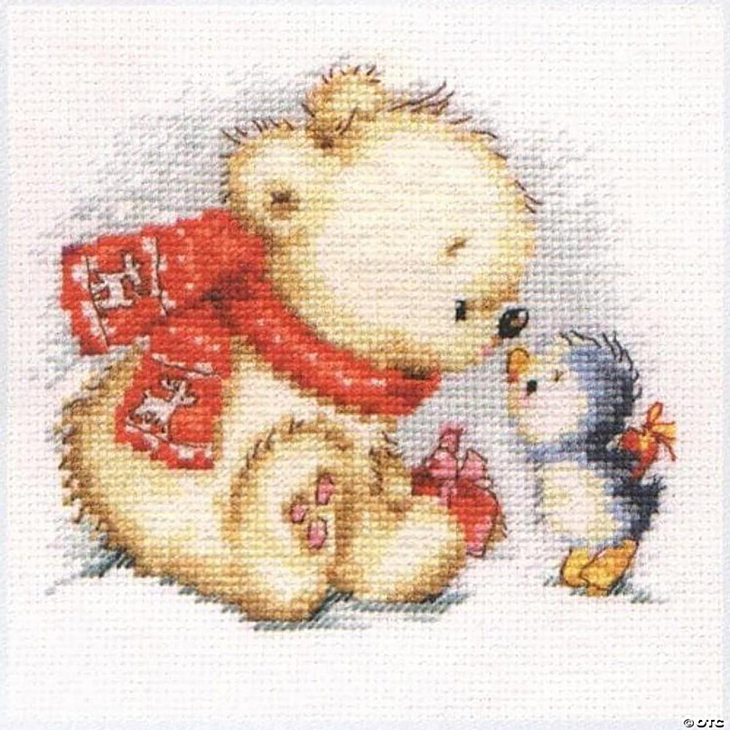 Teddy Bear B086L Counted Cross-Stitch Kit