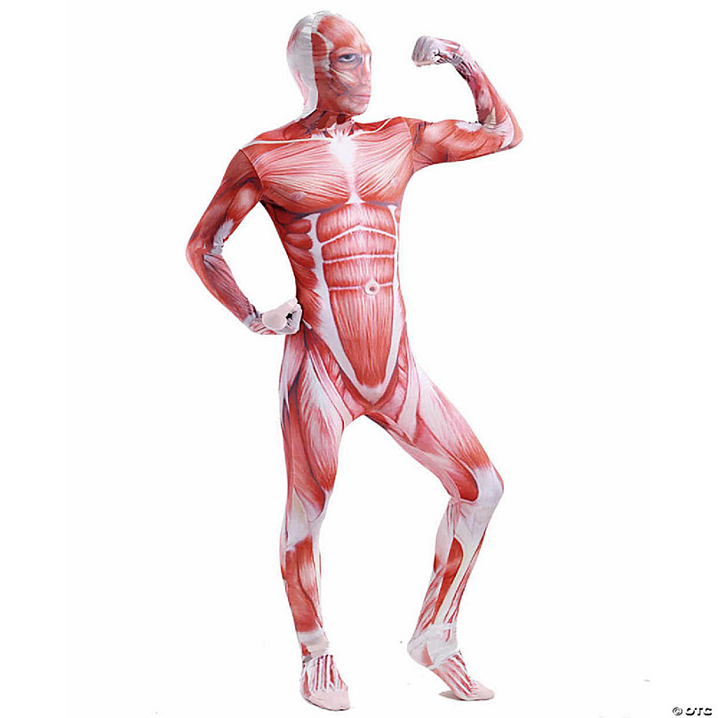 AltSkin Full Body Stretch Fabric Zentai Suit Costume - Muscle (Medium)
