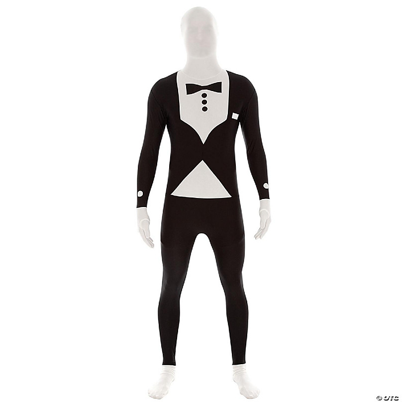 AltSkin Full Body Stretch Fabric Zentai Suit Costume - Tuxedo (Medium)