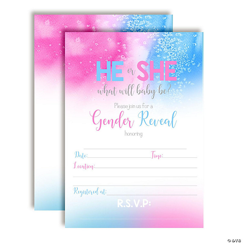 Harry Potter Gender Reveal Party Invitation Customizable DIY