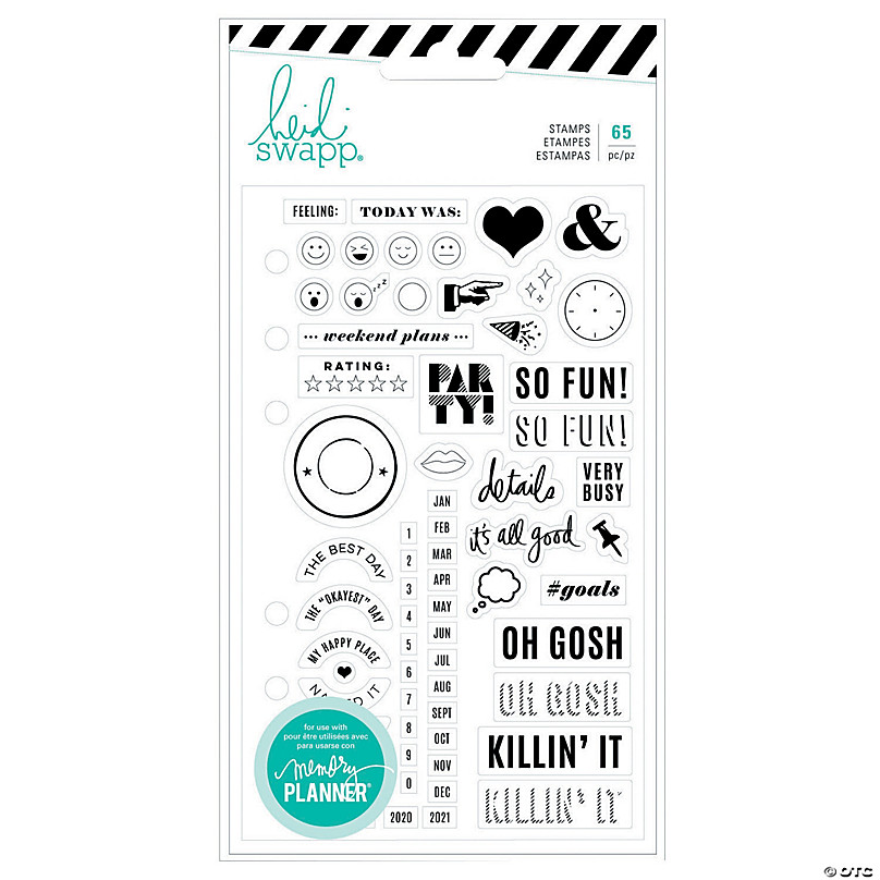 labelmaker stamp midori stamps Planner Stamps Retiring AD-023 PLANNER LABELS title stamps Photopolymer Clear Stamps header stamps