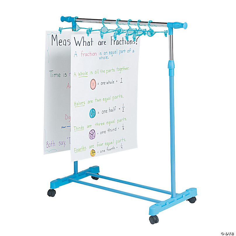 Set of 2 two Mini Anchor Chart Stand, Anchor Chart Holders, Center Anchors,  Guided Group and Remote Online Teaching 