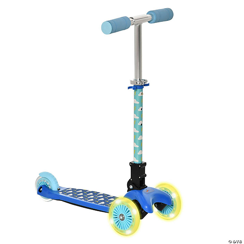 Kid's Kick Scooter Extra Large Wheels Boys Girls Foldable Adjustable Handle NEW 