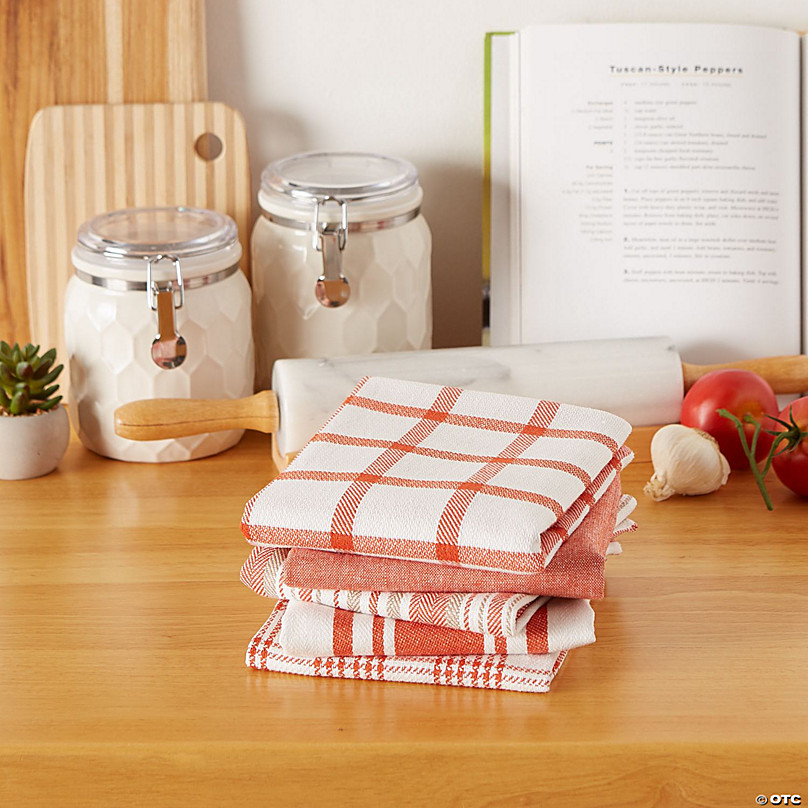 Asst Spice Woven Dishtowels (Set Of 5)