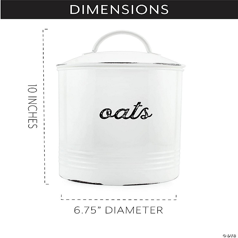 https://s7.orientaltrading.com/is/image/OrientalTrading/FXBanner_808/auldhome-enamelware-white-oatmeal-canister-rustic-distressed-style-oats-storage-for-kitchen~14372933-a02.jpg