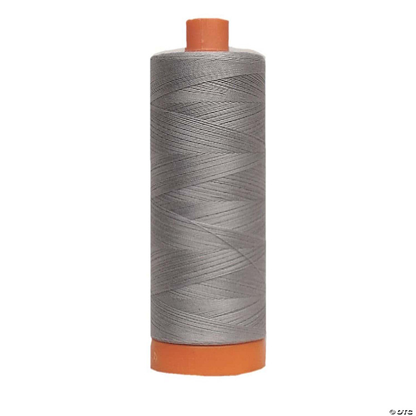 Aurifil Mako Cotton Quilting Thread - 50 wt. - #2605 Grey 1420 yd.