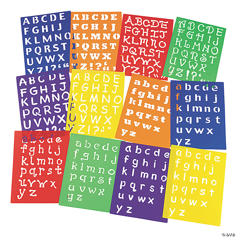 12 Alphabet Kit Stencil