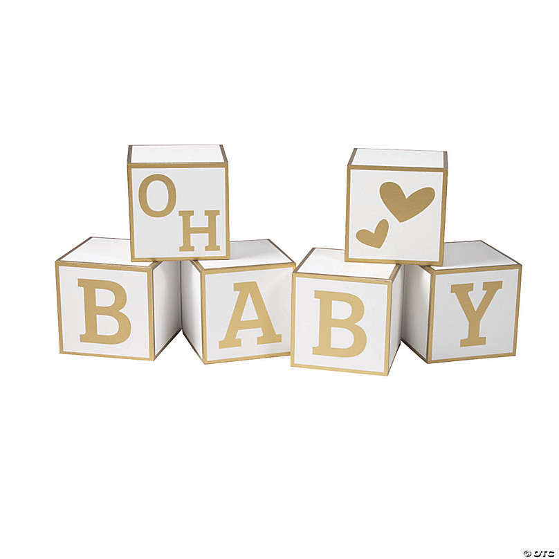 Baby Blocks Guest Book Decoration