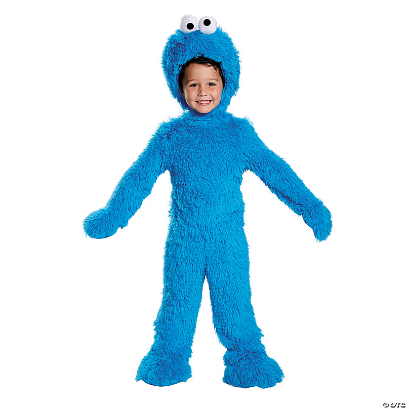 Mens Sesame Street Plush Cookie Monster Prestige Costume - Large/x