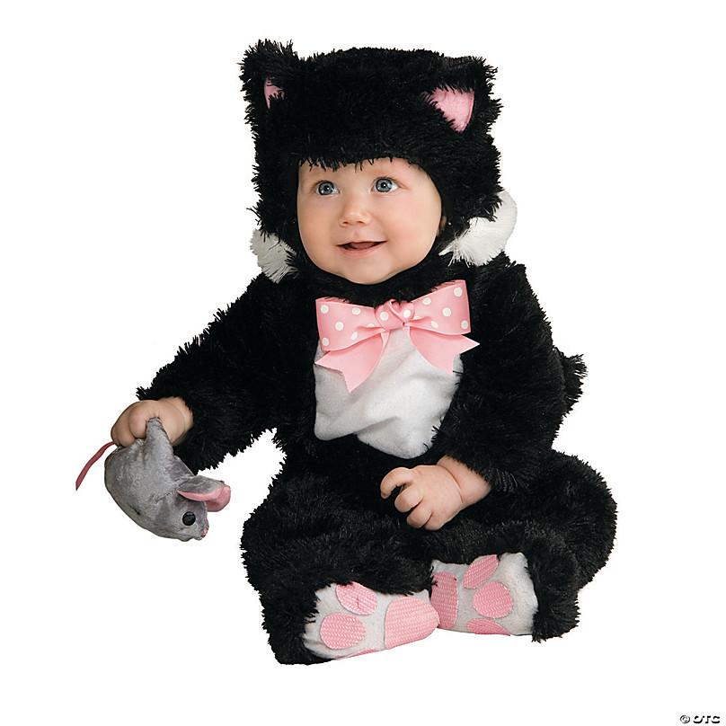 baby girl black cat costume