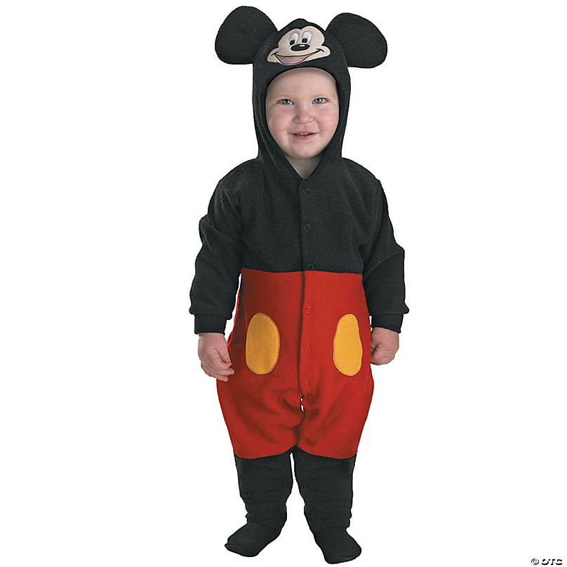 Adult Deluxe Mickey Mouse Costume, Men's, Size: Small, Red