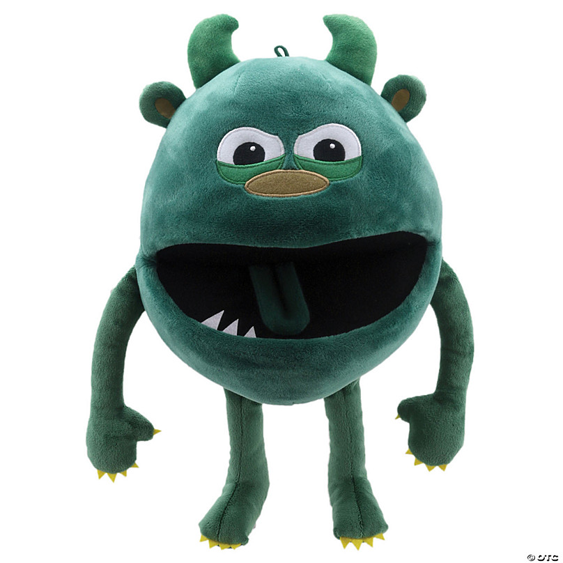 14 Green Monster Puppet by Silly Puppets :YSC00JPZWE5L:輸入雑貨