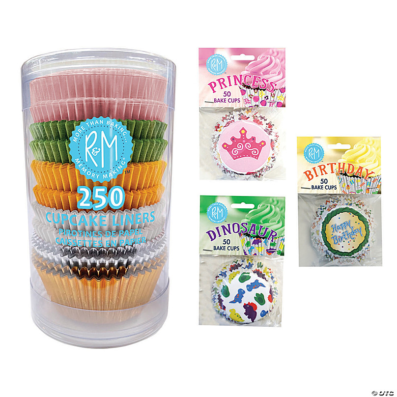 R&M International Assorted Cupcake Liners - 250 pc