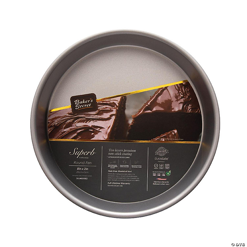 Baker's Secret Non-stick Round Pan for Cake 9, Alumnized Steel Cake Pan  with 2 Layers Nonstick Coating, Non-stick Cake Pan, Cute Pastries Bakeware  DIY Baking Supplies - Superb Collection