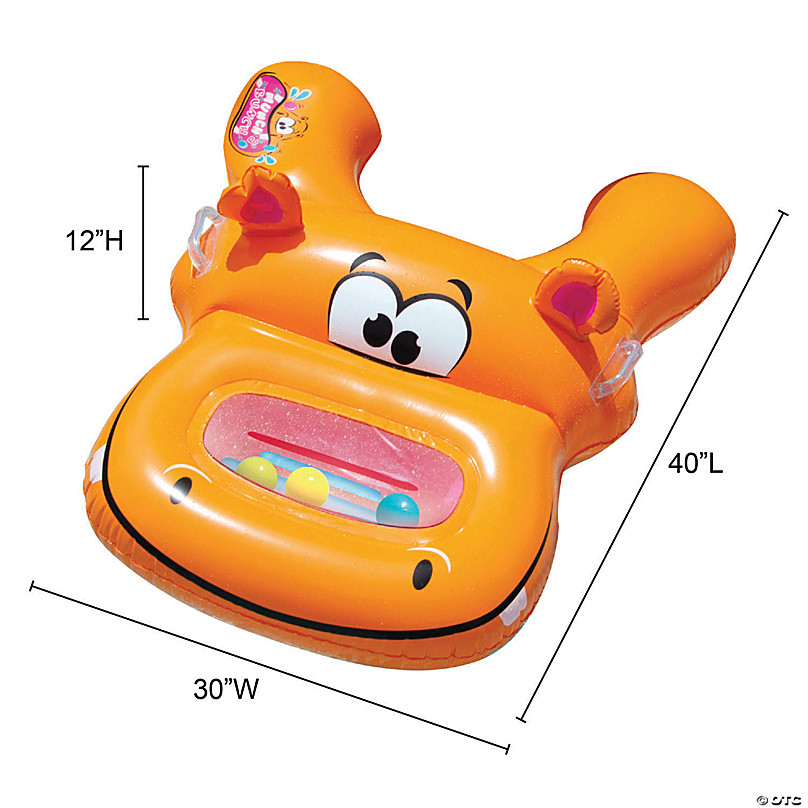 BANZAI Munch a Bunch Hippos Pool Party Toy Game for Social Summer Fun Floatie 