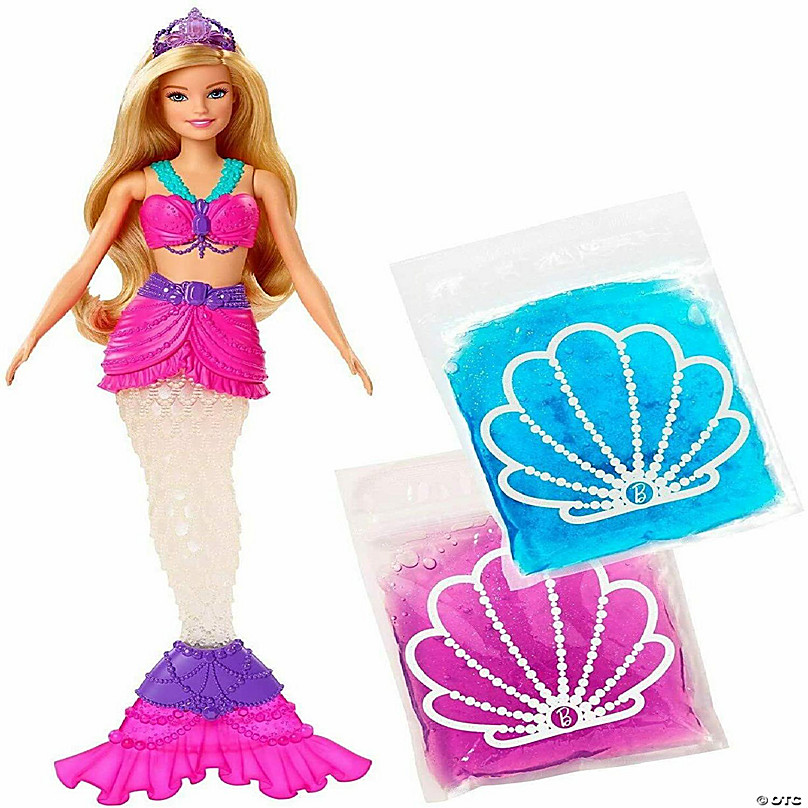Barbie™ Dreamtopia Slime Doll with 2 Slime Packets, Removable Tail and | Oriental Trading