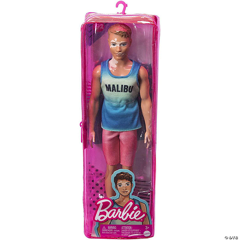 Barbie Ken Fashionistas Doll #192, Brown Cropped Hair, Vitiligo, Malibu ...