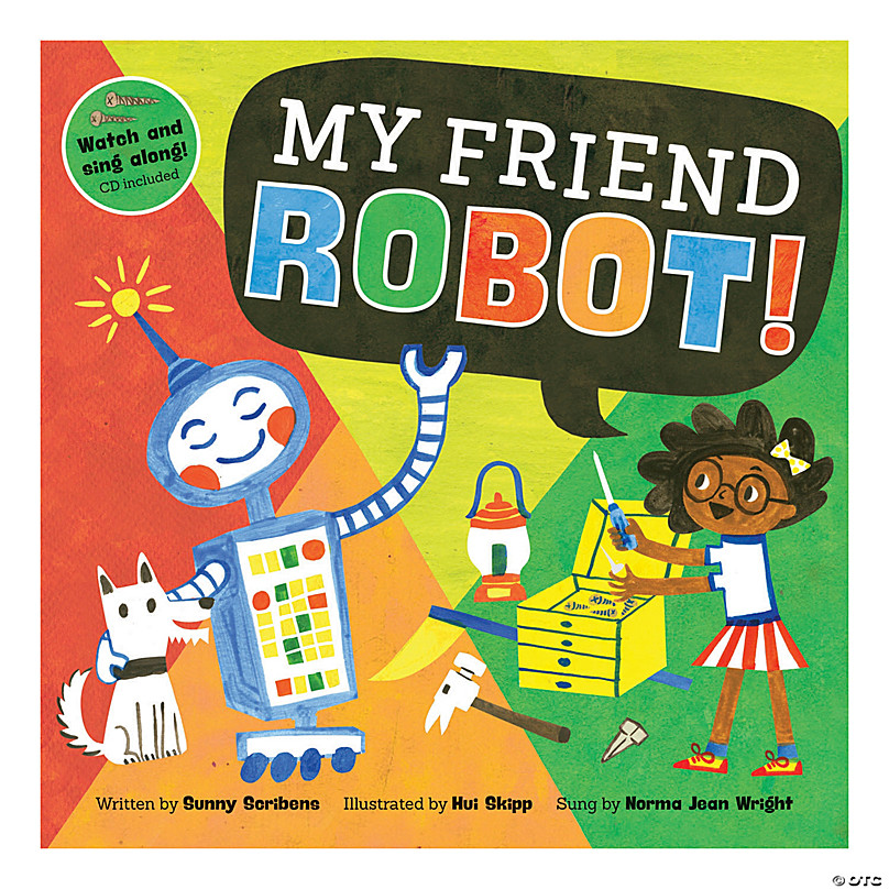 Cyclops Unfortunately have Barefoot Books My Friend Robot! - Paperback w/CD, Qty 3 | Oriental Trading