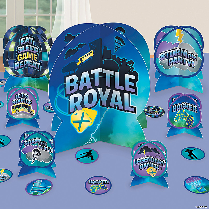 Details about   143 PCS Birthday Party Supplies Set Game Party Decoration Fortnite Battle Theme 