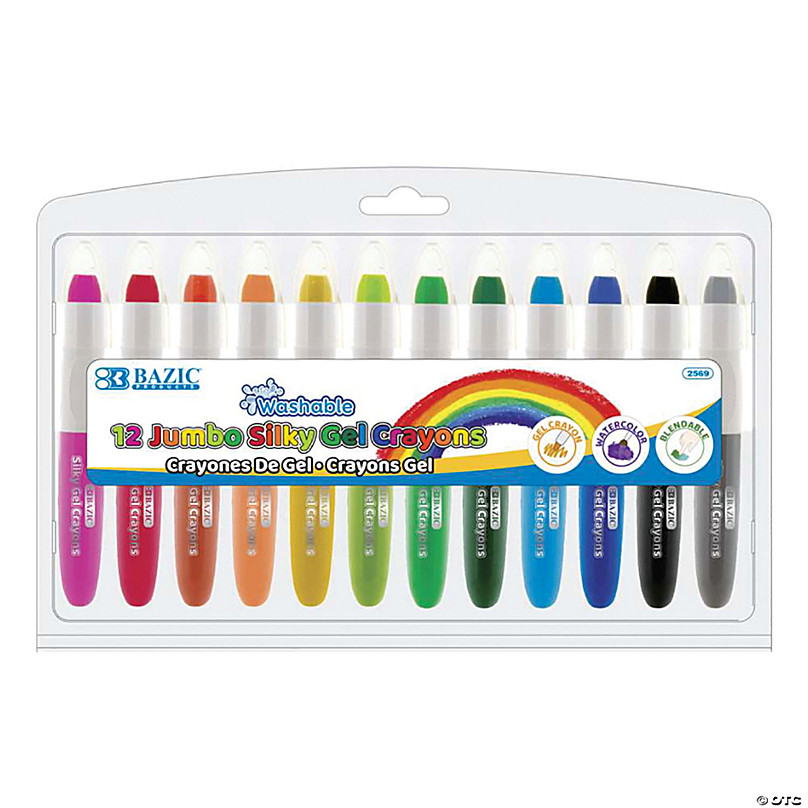 Wholesale 8pc Jumbo Glitter Crayons