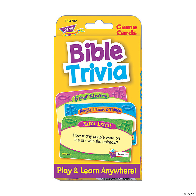 Bible Times Quiz Challenge Cards 
